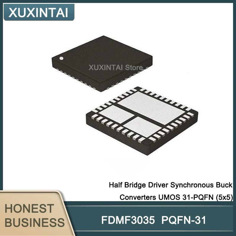 5Pcs/lot  New Original  FDMF3035 FDMF Half Bridge Driver Synchronous Buck Converters UMOS 31-PQFN (5x5)