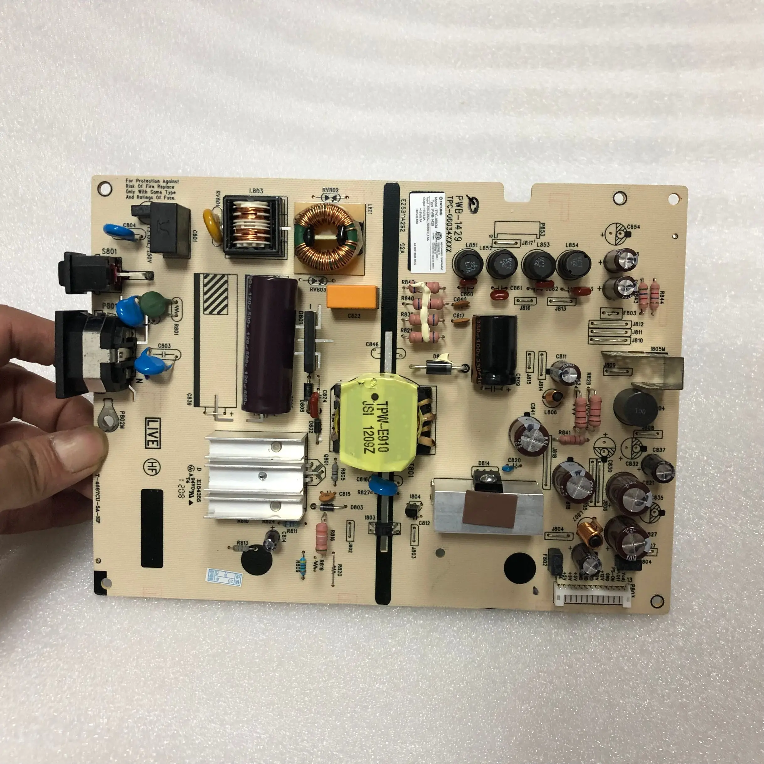

Плата питания для нового хорошего качества для платы мощности ZR2440W, Стандартная плата высокого напряжения