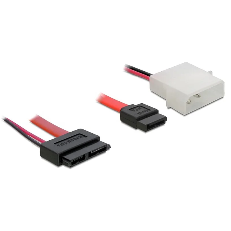 Тонкий кабель SATA 7 + 6 13Pin на SATA 7Pin + кабель преобразователя данных Molex Power 30 см для CD/DVD дисков