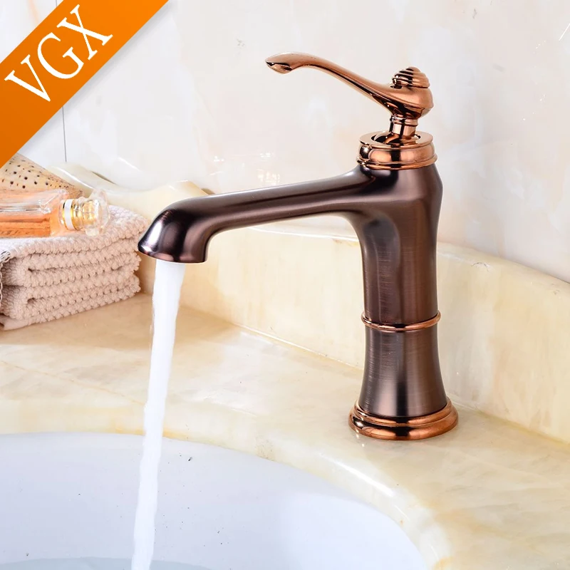 vgx antique retro bathroom faucets misturador de alta bacia torneira pia lavatorio gourmet torneira de agua quente e fria 01