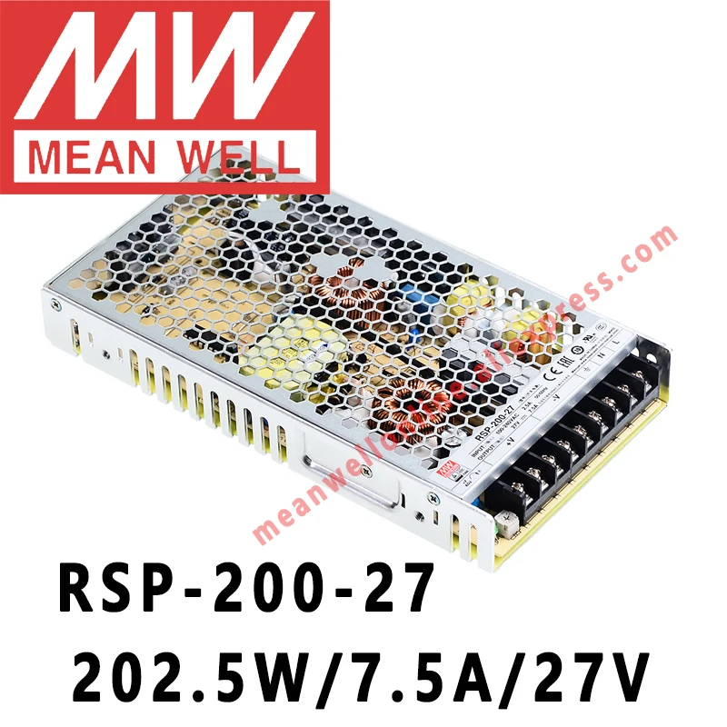 Mean Well RSP-200-27 meanwell 27VDC/7.5A/202W Single Output with PFC Function Power Supply online store