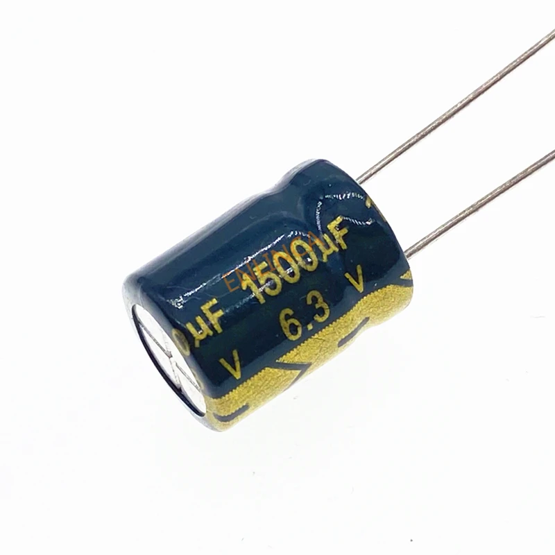 20 pçs/lote 6.3V 1500UF 8x16 Alta Freqüência Baixa Impedância Alumínio Capacitor Eletrolítico 1500uf 6.3v 20%