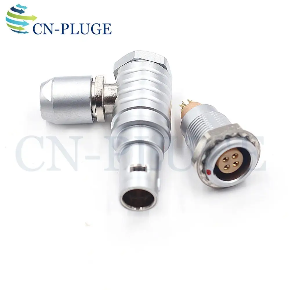 FHG EGG 0B Elbow Connectors M09 Type 4 Pin Push Pull Self-locking  Connector For Aviation Plug