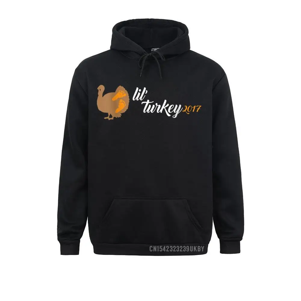 Lil' Turkey 2017 Harajuku Thanksgiving Pregnancy Announcement Sweatshirts Long Sleeve Cheap Hoodies Sportswears For Women Autumn