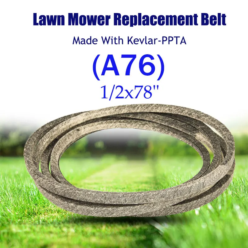 

OEM Replacement V-Belt Compatible for AYP Husqvarna Cub-Cadet MTD MKFLGBB2-A76R19 754-04165 954-04165 532131264 1/2x78" A76