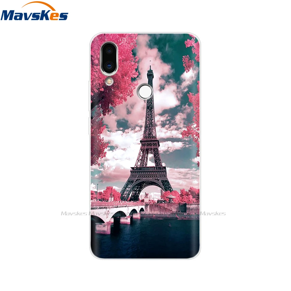 For Meizu Note 9 Case Note9 Soft TPU Silicon Funda Back Cover For Meizu M9 Note Case M9Note M 9 Rose Print Phone Case Coque Para