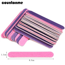 100pcs Double-sided Wood Nail Files Disposable Mini Nail Manicure Tools grit 150/180 85mm Pedicure sanding wood nail buffer