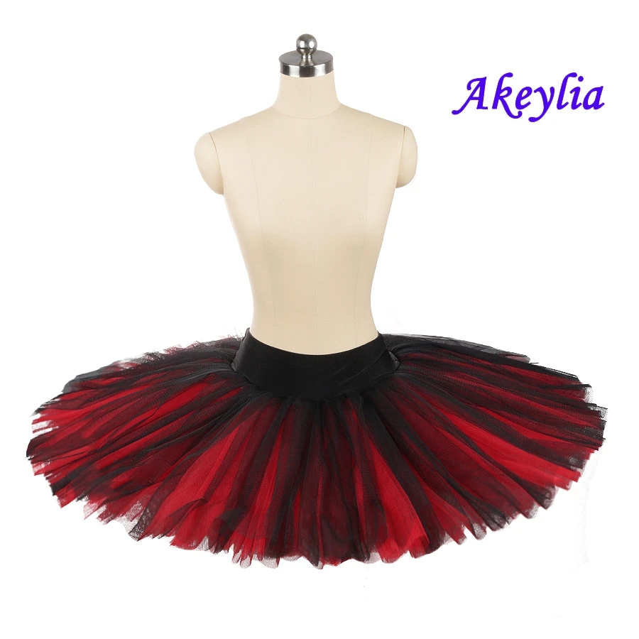 Demi-tutu de ballet professionnel en tulle dur pour enfant, jupe blanche pour danse, pratique de la ballerine