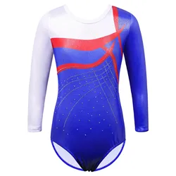 BAOHULU Long Sleeve Leotard for Girls Rhythmic Gymnastics Clothes Professional Practice Outfit Teens Bodysuit Jumpsuit