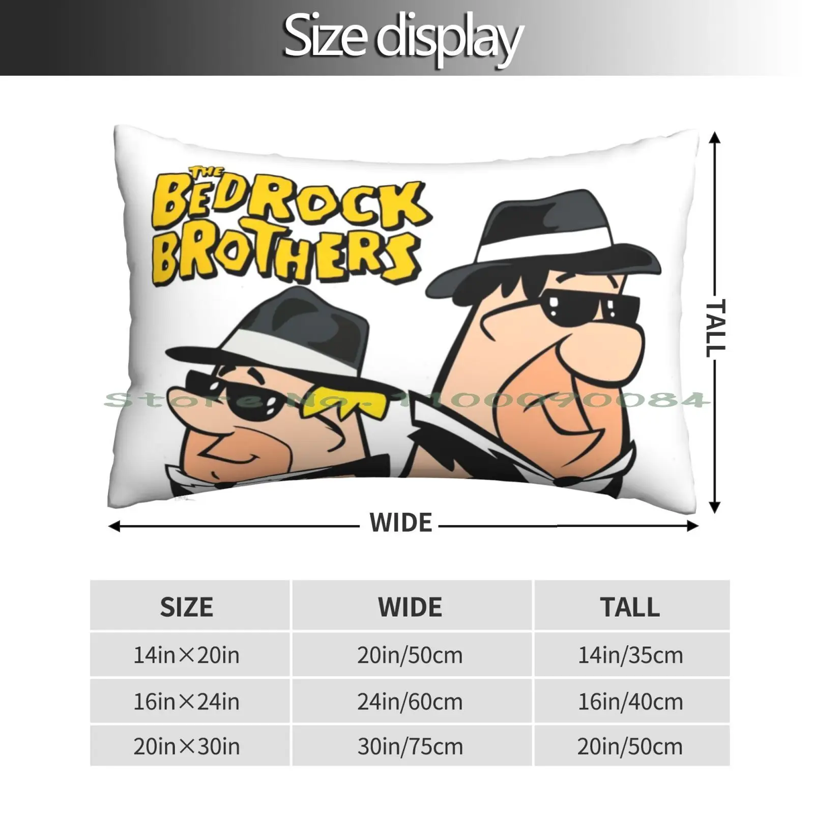 The Bedrock Blues Brothers-Flintstones. Shirt , Scticker , Mug , Mask , ... Pillow Case 20x30 50*75 Sofa Bedroom Teenysophia