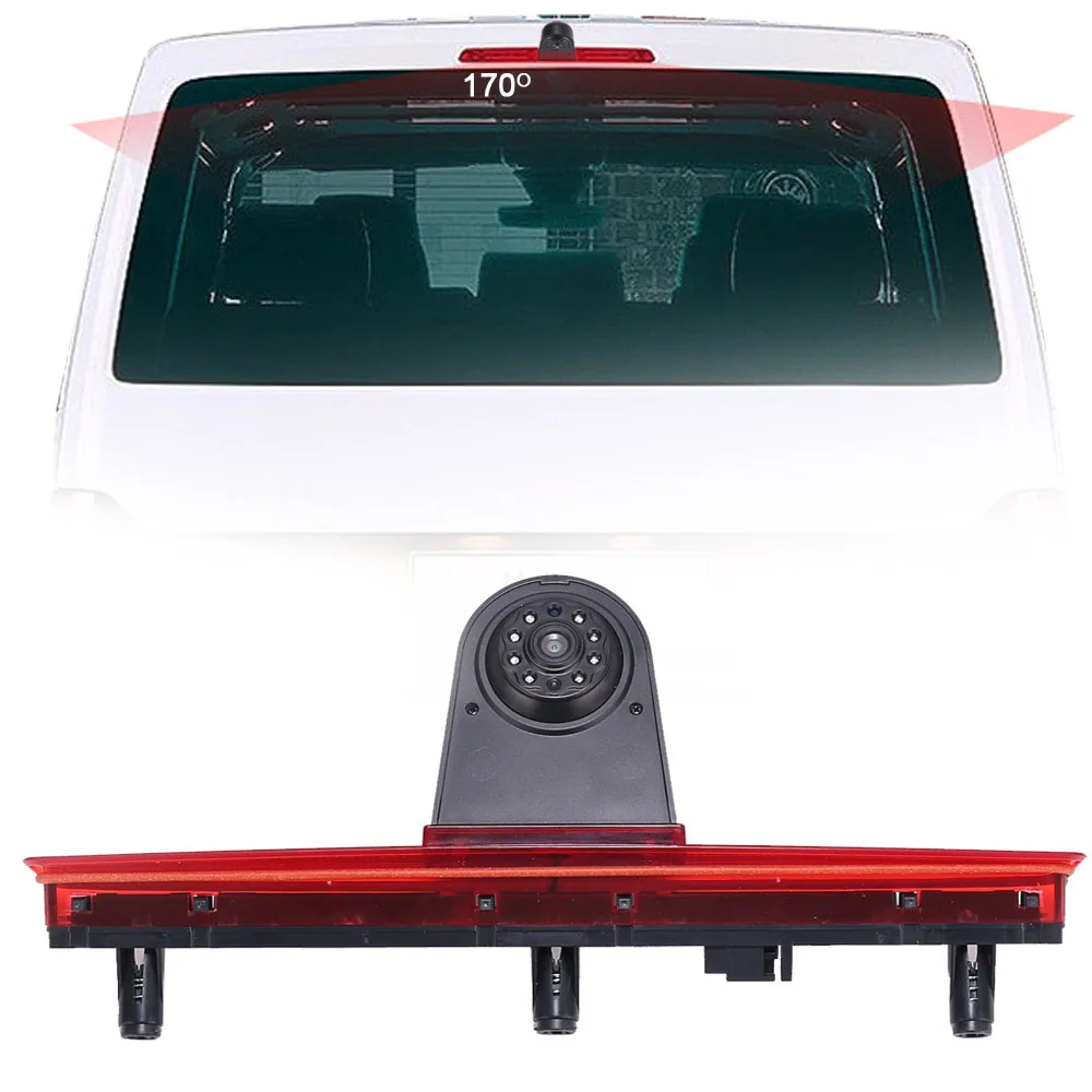 

HD CCD Car Brake Light Rear view camera parking for VW Volkswagen T5 Bus Transporter van 3 bremslicht braje light 2003-2014