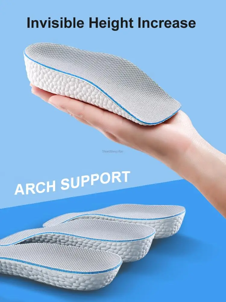 Increase Height Insoles Arch Supports Orthotics Inserts Light Weight Lift for Men Women Shoes Pads 1.5/2.5/3.5CM Heighten Lift