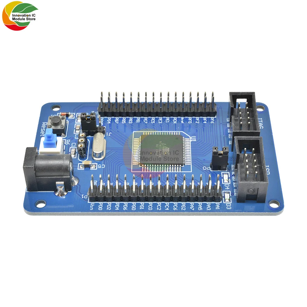 Ziqqucu ATmega 128 Development Board AVR Minimum Core System Development Board Module ATMega128 ISP for Arduino