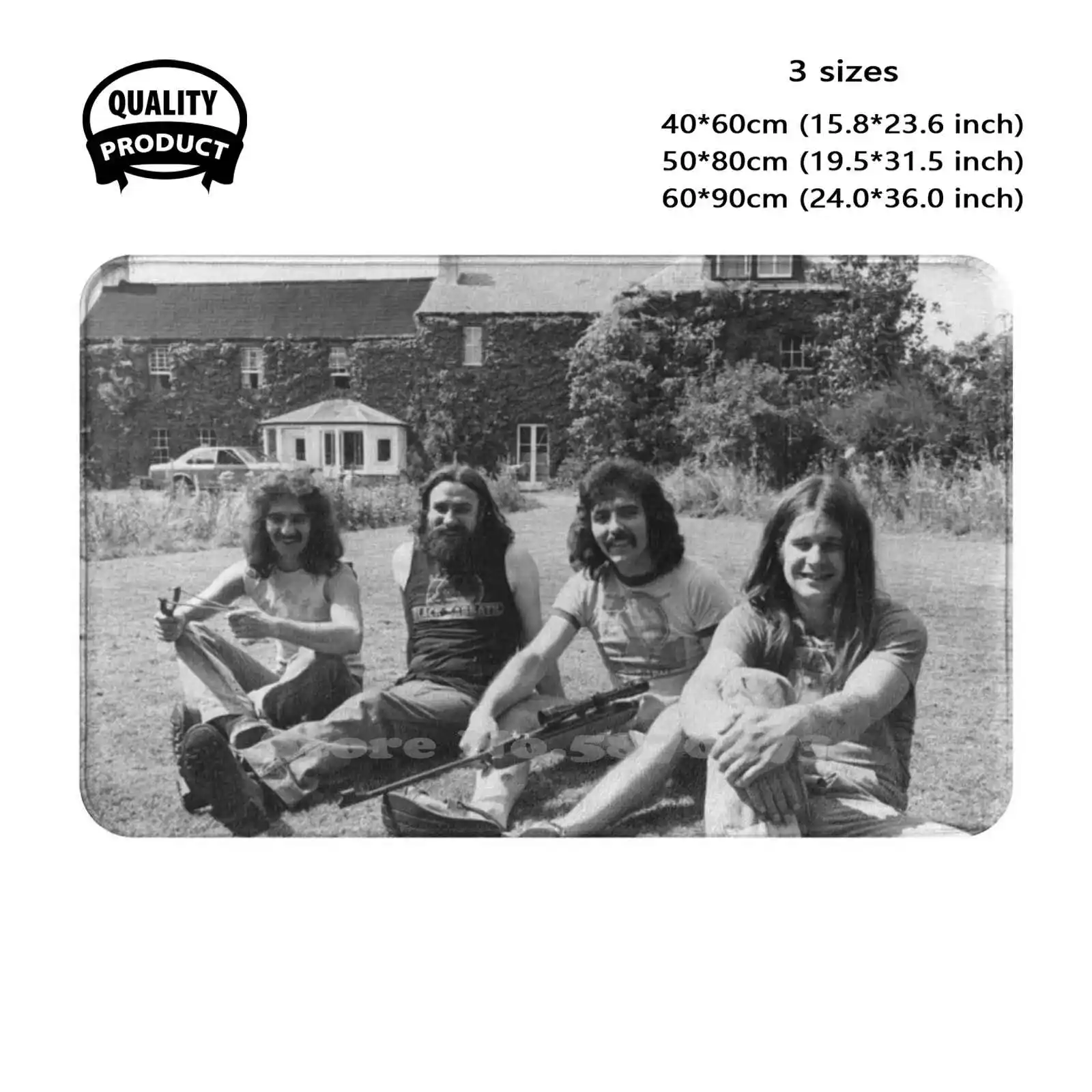 

Black Soft Cushion Home Carpet Door Mat Car Rug Music Sabbath Heavy Black Metal Power Metal