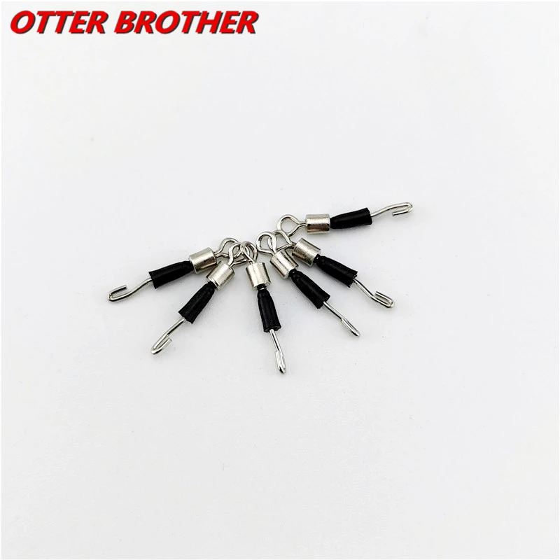 30pcs/lot Fishing Barrel Swivel Pin Line Connector Solid Rings Snap Swivel Contector Safety Snaps Hook Lure Accessories Pesca