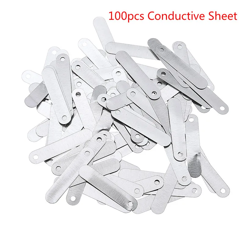 100Pcs2.5x0.5cm Conductive Solder Tab Nickel Plated DIY Solder Tab for Sub C 14500 18650 Rechargeable Battery Cell