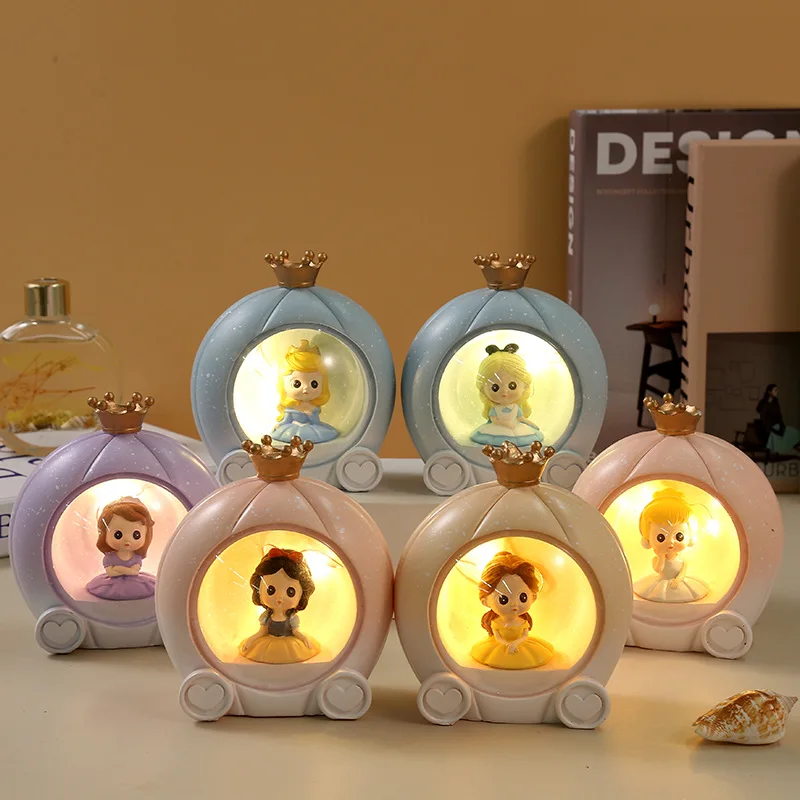 Color LED Night Light Cute Fashion Resin Electric Decorative Lamp Table Bedside Lamp Home Ornament for Baby Room Xmas Gifts Hot