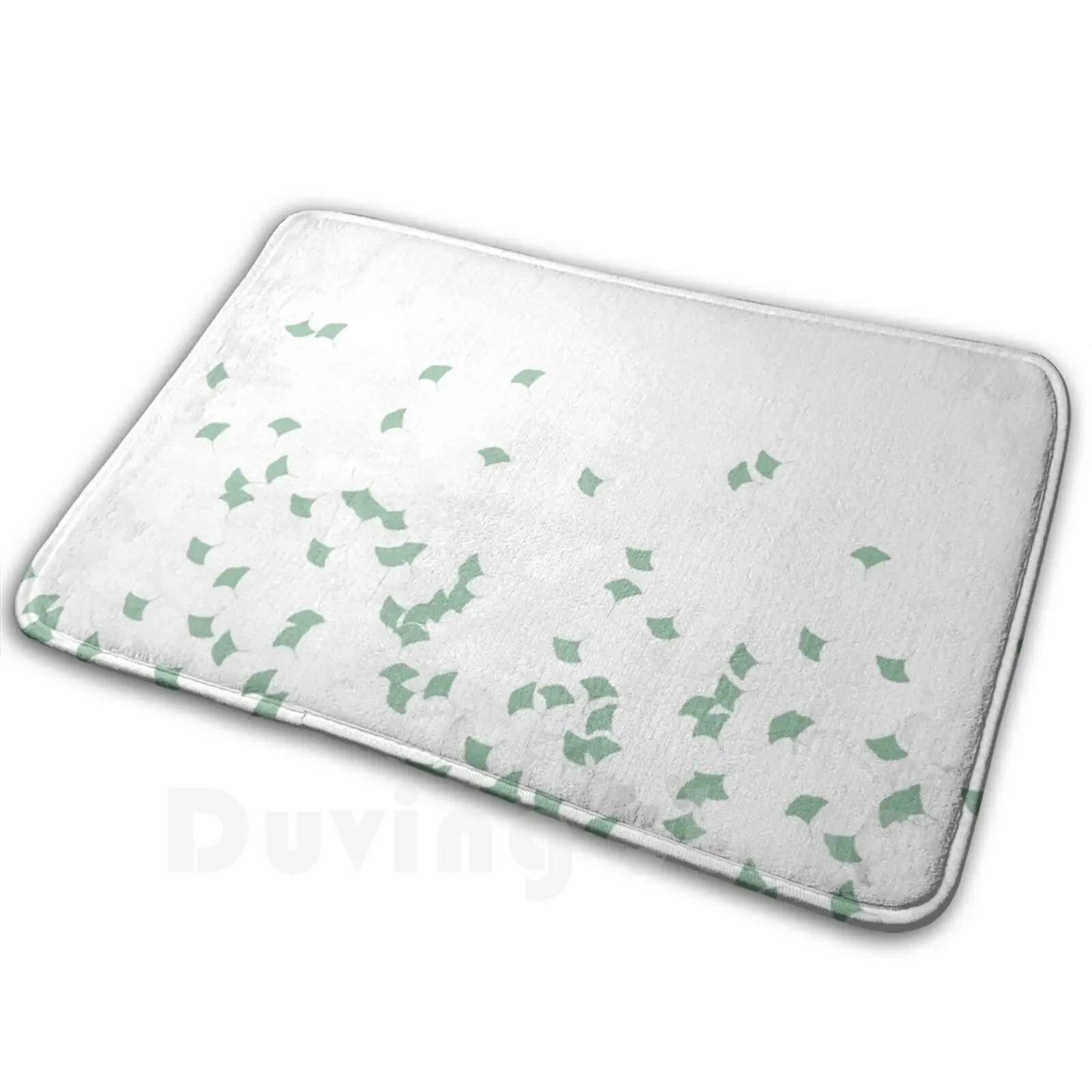 Minimalist Gingko Leaves | Nature Digital Art Mat Rug Carpet Anti-Slip Floor Mats Bedroom Nature Ginkgo Leaves Minimalist