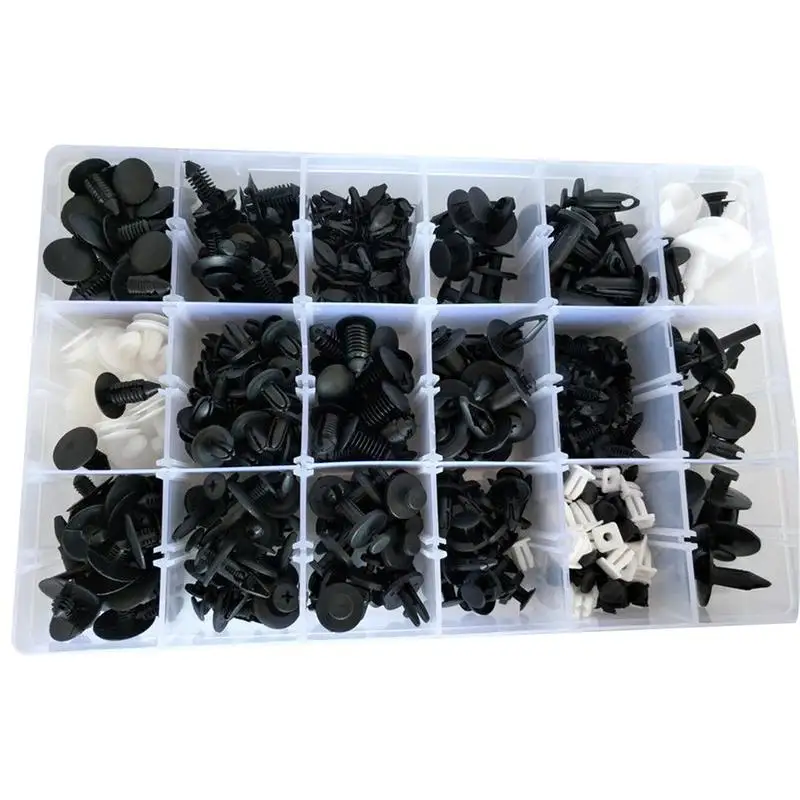 435pcs Universal Plastic Car Bumper Fender Fastener Rivets Auto Panel Push Pins