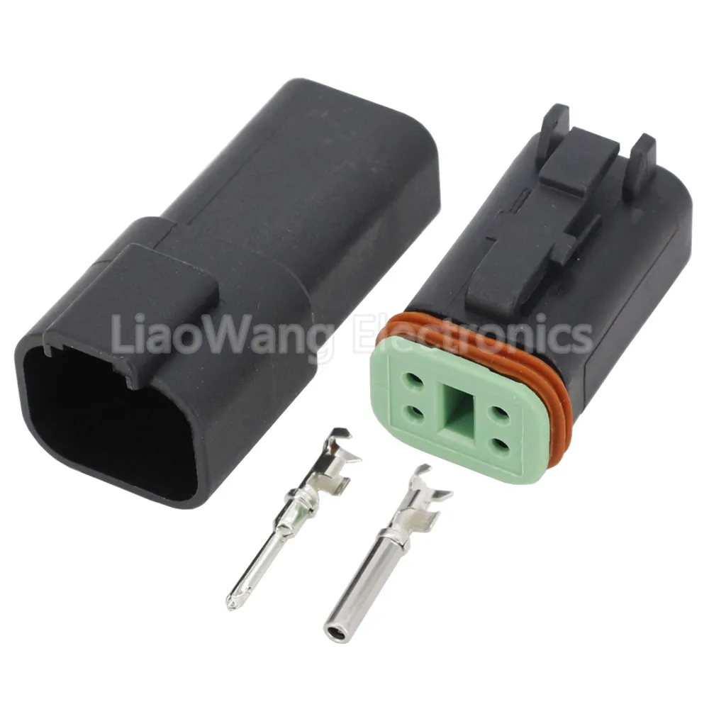 1 Set Schwarzer Deutsch DT Steckverbinder DT06-2S/DT04-2P 3P 4P 6P 8P Wasserdichter Elektrischer Stecker für Automotoren mit Pins 22-16AWG – Detail 16