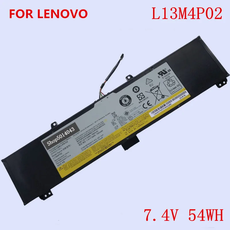 New Original Laptop Replacement Li-ion Battery L13M4P02 for LENOVO Y50 Y50-70 Y50P-70 Y70 Y70-70 Series 7.4V 54WH 7400mAh