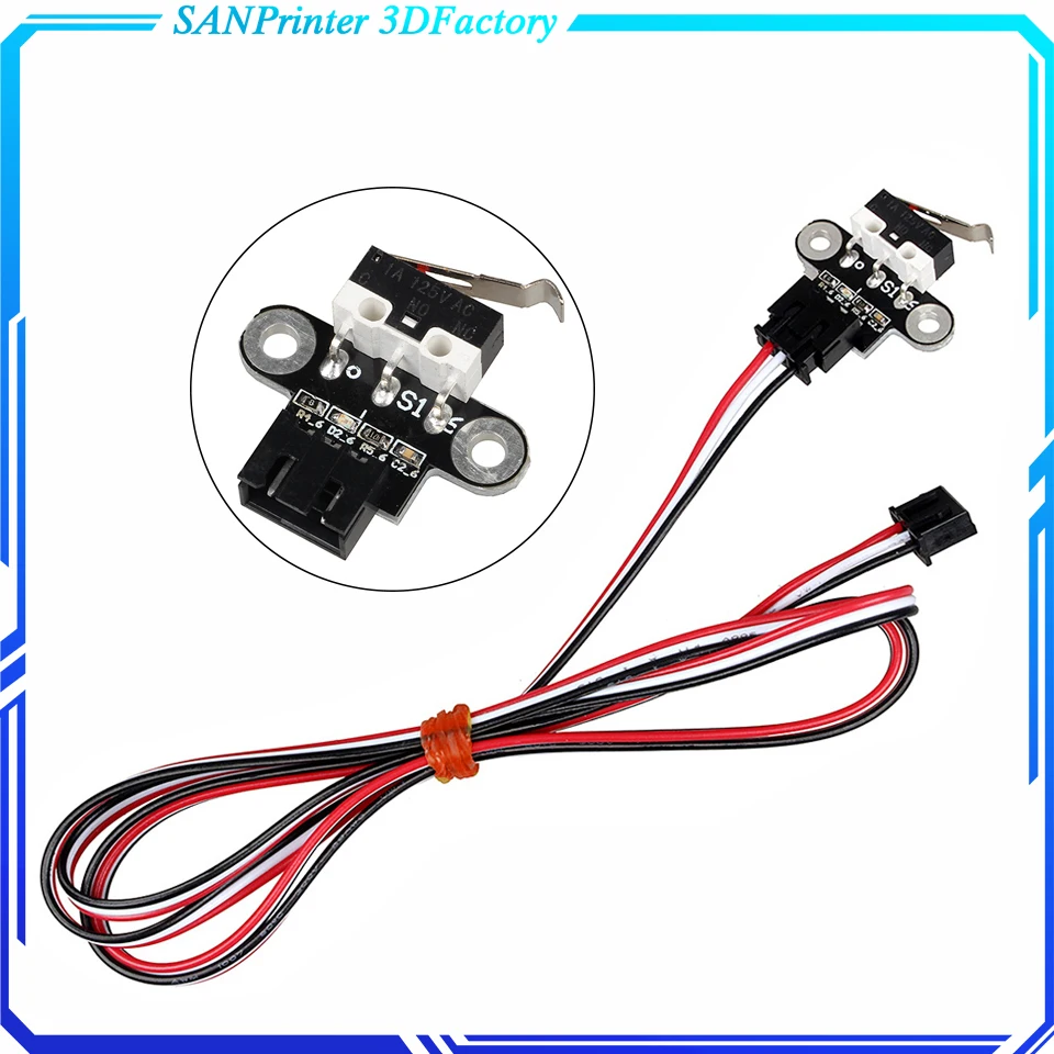 

3D Printer Parts Mechanical Limit Switch Module Horizontal Type Endstop With 1M Cable For DIY Motherboard Reprap Ramps1.4