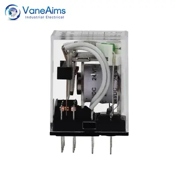 Relé MY4P HH54P MY4NJ Cívka Obecné DPDT Mikro Mini Elektromagnetické Relé Spínač s Objímkou LED AC 110V 220V DC 12V 24V 10 nejlepší prodej Reléový spínač 220V - №10