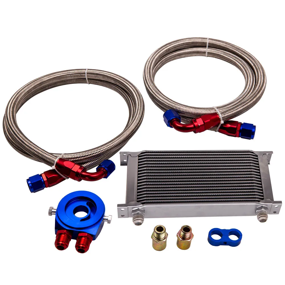 Oil Cooler Kit+Sandwich Plate+ Oil Lines Kit for Japan Cars 01EGF002BBK