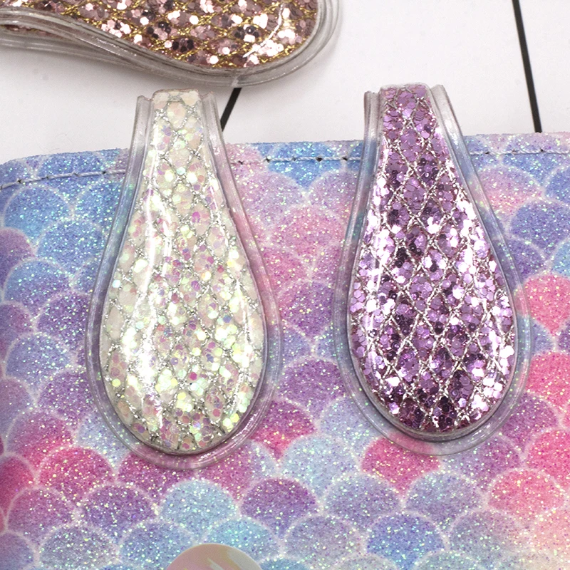 Creative Fish-scale Sequin Magnetic Bookmark Handmade Book Decoration Cute Magnet Page Markers Reading Student Office Stationery