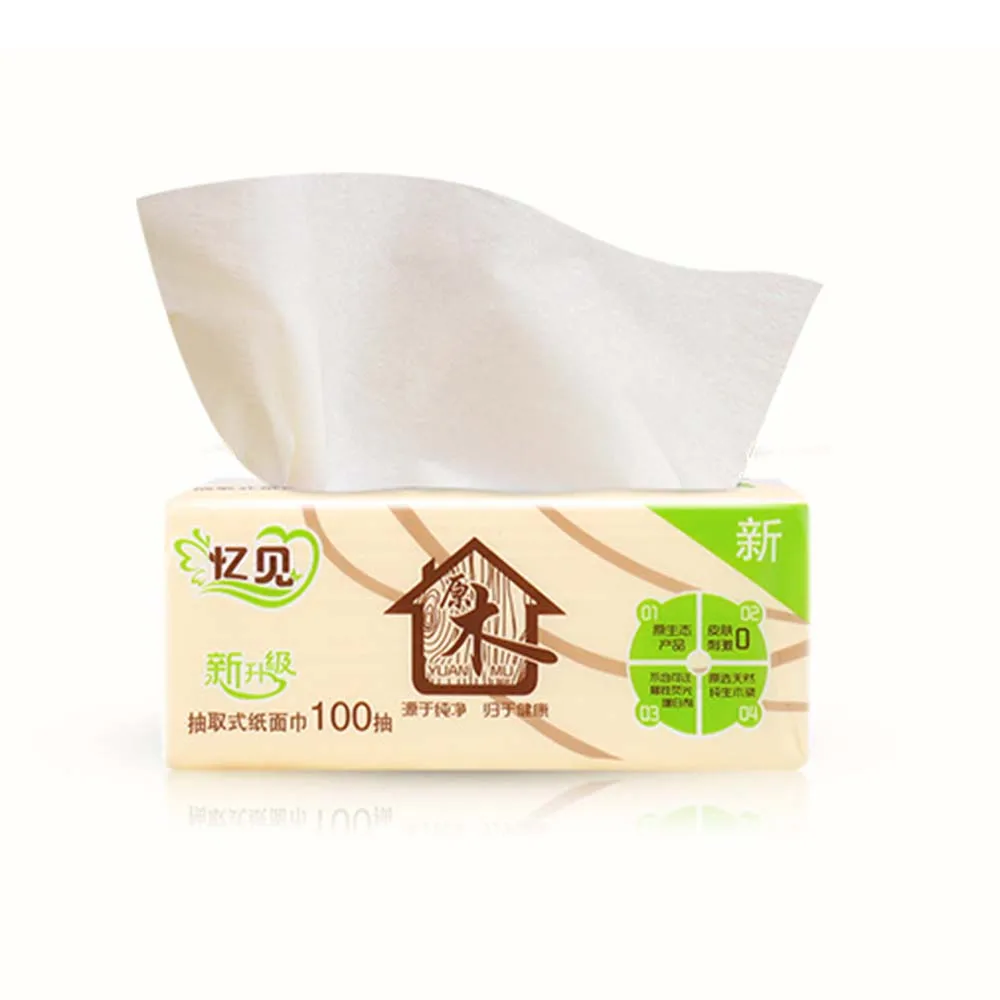 

Best Life Virgin Wood Pulp Bamboo Facial Tissues Eco-Friendly Recycled Paper Home Use Soft (300sheets/pack)