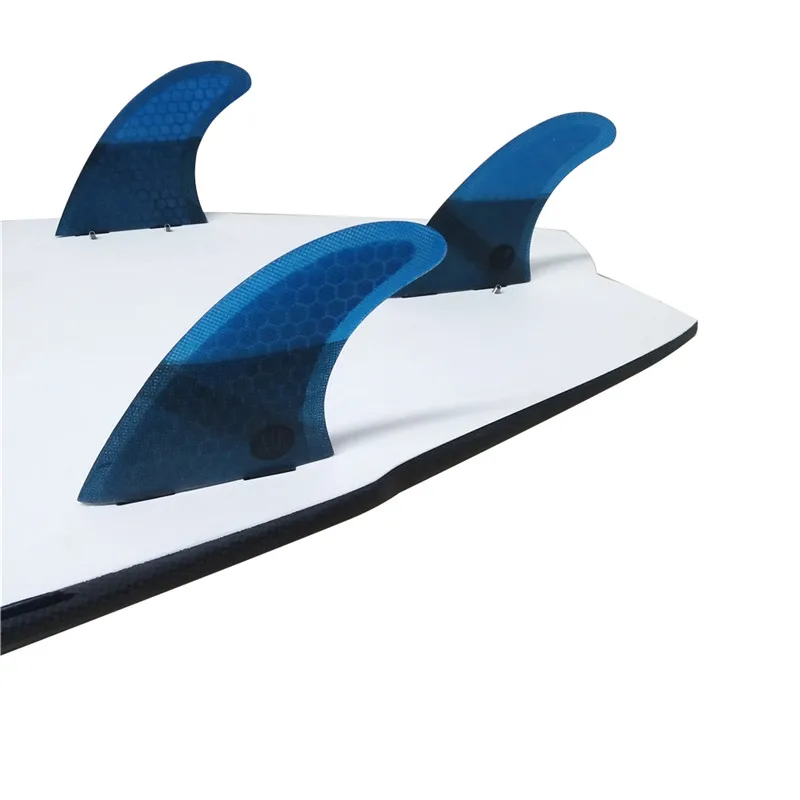 

Double Tabs S Quilhas Fins, Double Tabs Fins, Surfboard Fin, Honeycomb Fibreglass Fins, Blue Color