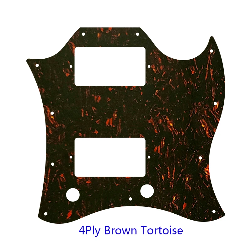 Fei Man Custom Guitar Parts - For Gib Standard SG Full Face Guitar Pickguard Route PAF Humbuckers Scratch Plate Flame Pattern