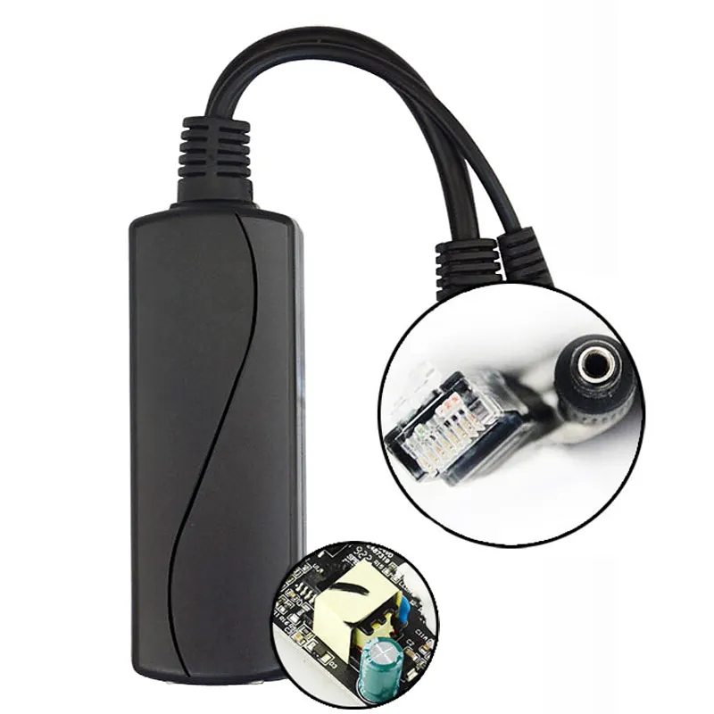 STEAMEMO-Divisor POE Ativo Impermeável para Câmera IP, AP Sem Fio, CCTV, Entrada para Saída DC, 12V, 10 m, 100m, 48V