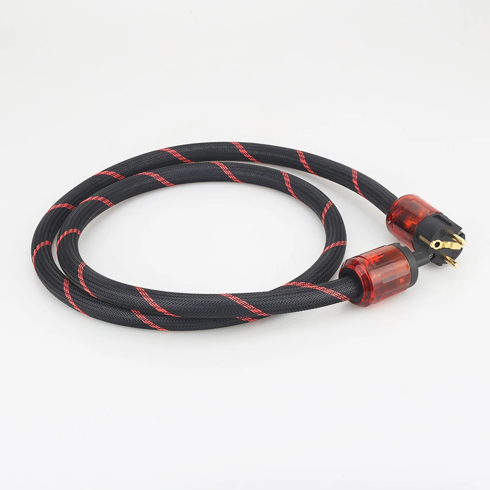 Audiocrast P101 Schuko przewód zasilający, kabel HIFI Audiophile kabel zasilania sieciowego ue podłącz wzmacniacz CD DVD VE501G + VF501G