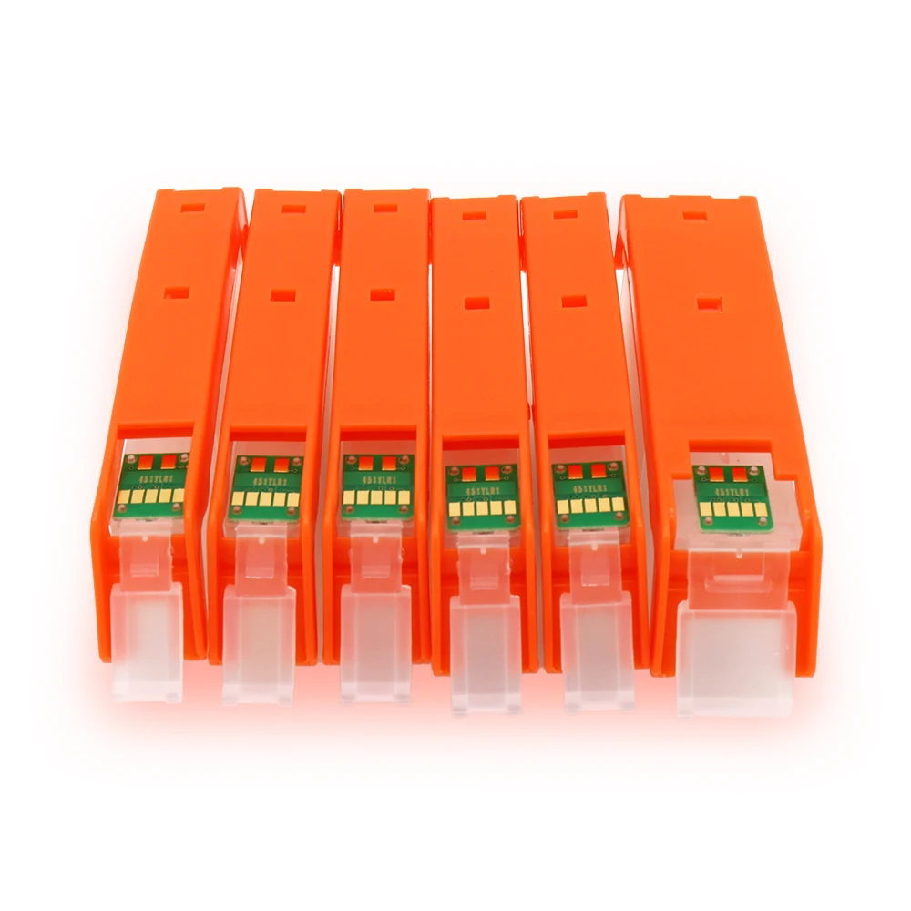 550 551 Cartridge 6pcs PGI-550 CLI-551XL refillable Ink cartridge with ARC chips For CANON PIXMA MG6350 MG7150 iP8750 MG7550