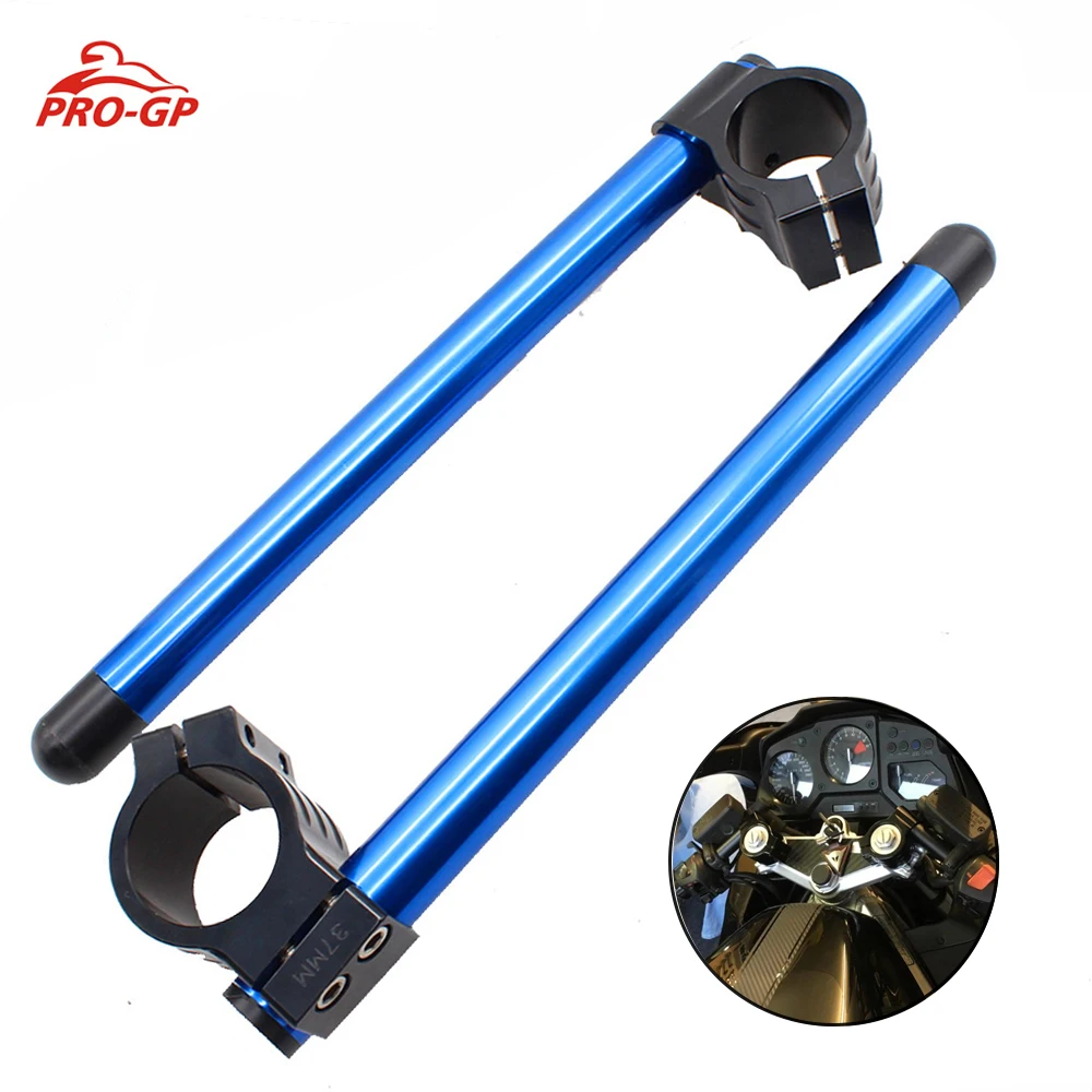 

Motorcycle Aluminum Handlebar Rised Riser Clip On Clip-ons Fork Handle Bar Clamp For Kawasaki EX500 Ninja 250R 300R