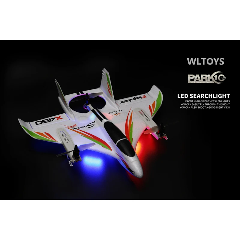 2019 Original WLtoys XK X450 RC Airplane 6CH Brushless Motor Hold Height Design 3D/6G Takeoff And Landing Stunt RC Drone