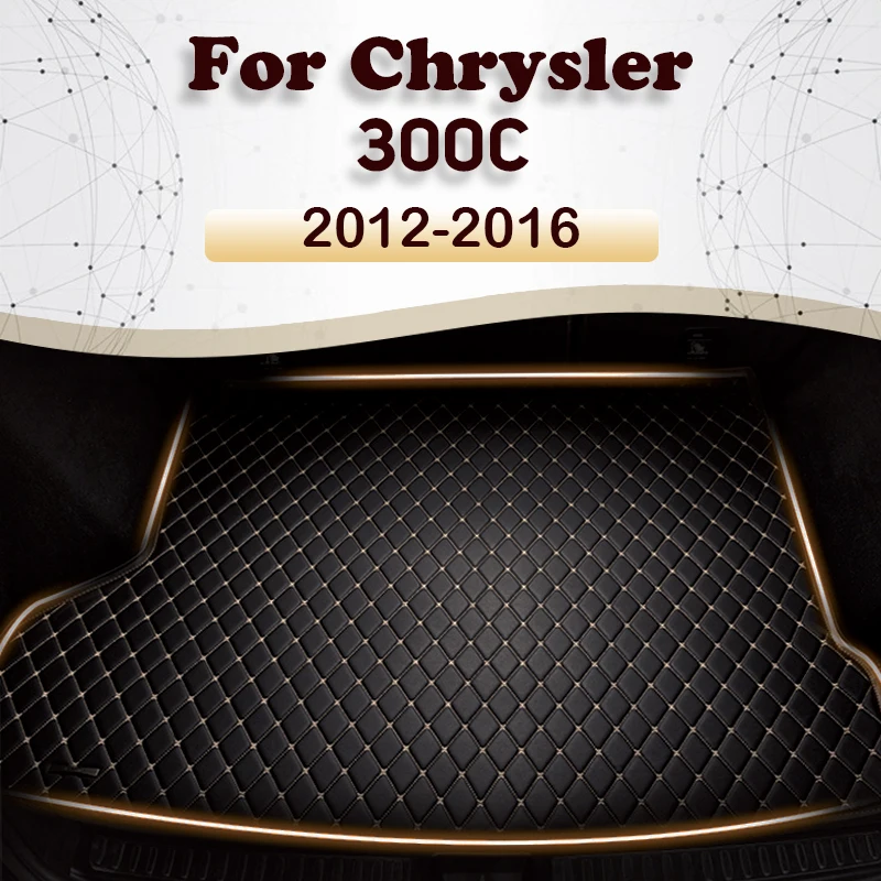 Car trunk mat for Chrysler 300C Sedan 2012 2013 2014 2015 2016 Cargo Liner Carpet Interior Parts Accessories Cover