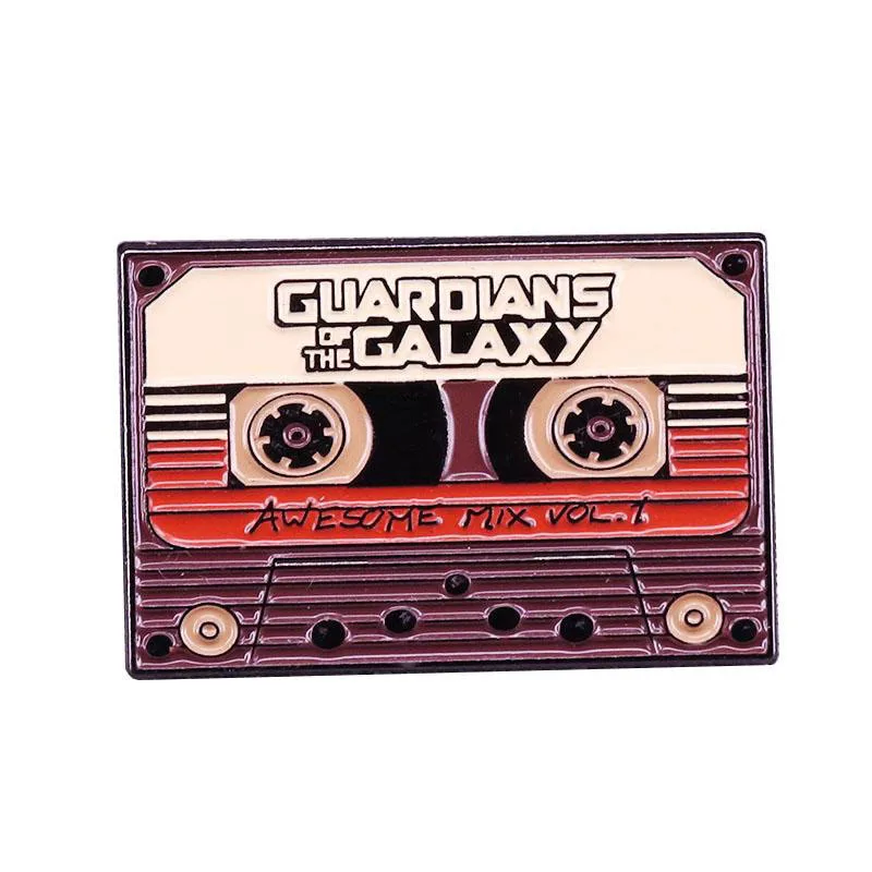 Guardians of The Galaxy Tape Brooch and Enamel Pin Science Fiction Film Lapel Pin Fans Collection Gifts