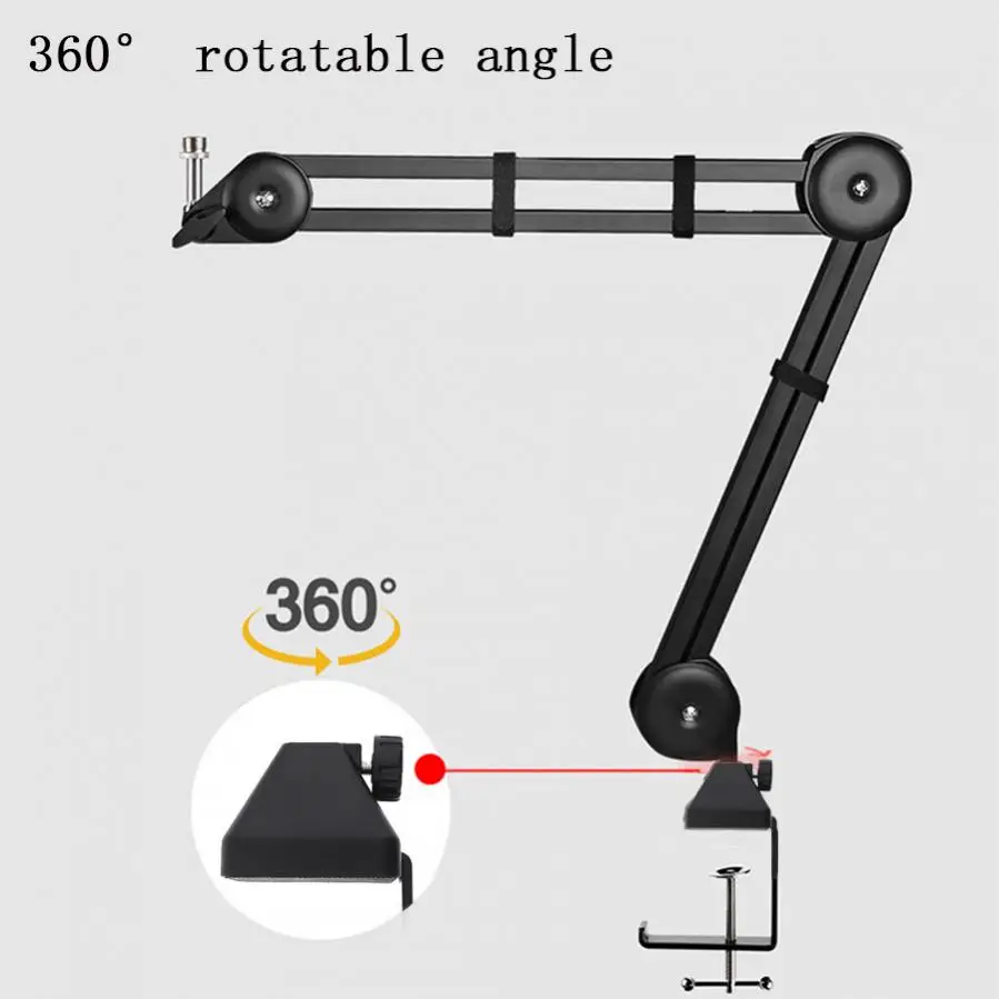 Wspornik ze stopu aluminium zacisk klip słuchawki słuchawki wsporniki podstawa hak pulpit akcesoria klips na żywo mikrofon lampa biurkowa