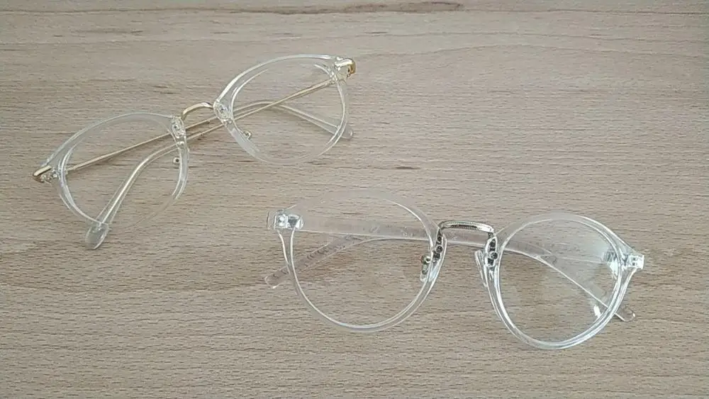 2022 Women Anti Blue Glasses Frame Men Eyeglasses Frame Vintage Round Clear Lens Glasses Optical Spectacle Frame