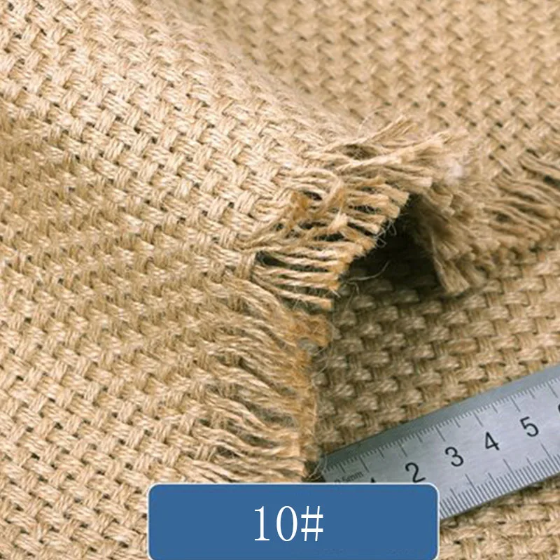 Textile Jute Mesh Fabric, Curtain Bag, Tablecloths, Placemats, Wedding Decoration, Burlap, Natural, 1m Width, 150cm