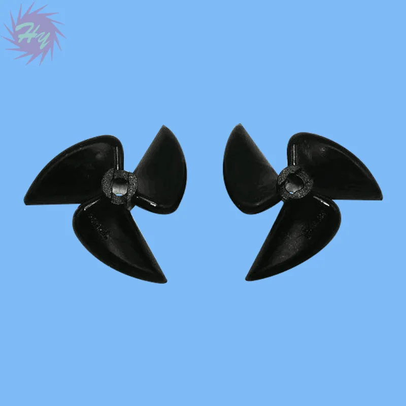 

5 Pcs DIY RC Boat Models 3 Blades Boat Propellers (Glossy Black) CW CCW