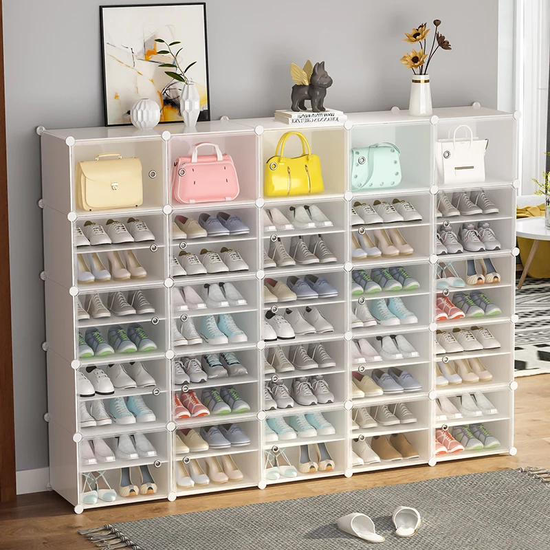 AU 6-12 Tier Shoes Rack Storage 12 Cube Organizer Cabinet Furniture 32-96 Pairs Tower Shelf for Heels Boots Slippers Sneaker