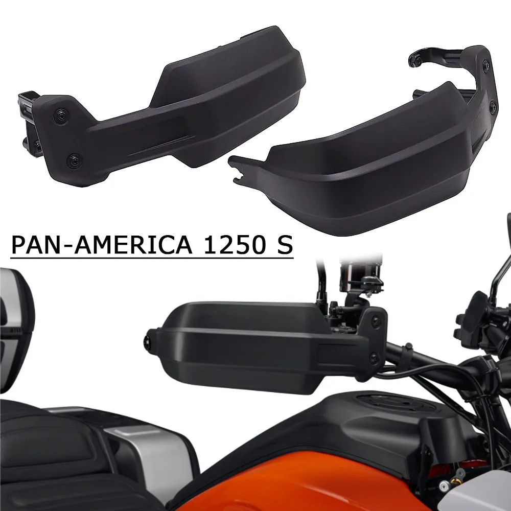 

Дефлекторы ветра для рук для Harley Davidson Pan America 1250S PA1250S 2021-2022, защита рук для мотоцикла, ПК, пластик, черный