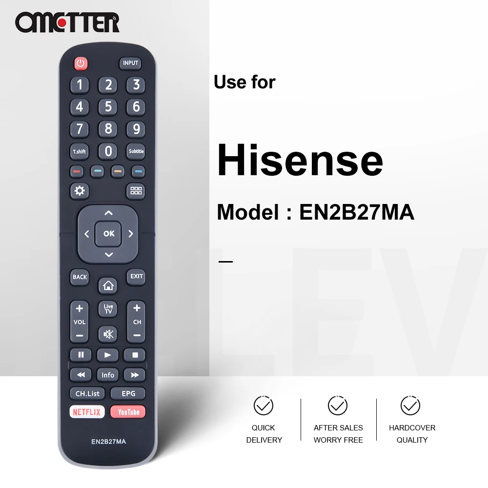 Adatto per Hisense TV Telecomando EN2B27MA 50K3300UW 55K3300UW 40K321UWT 50K321UWT