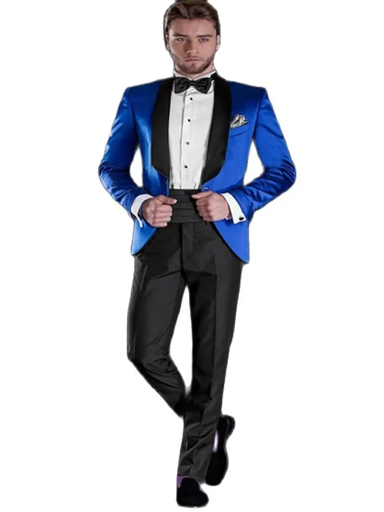 

2022 Fashion Style High Quality Stage Clothes Custom Made Men Suits For Wedding 1Button Party Banquet Suit for Men(Jacket+Pants)