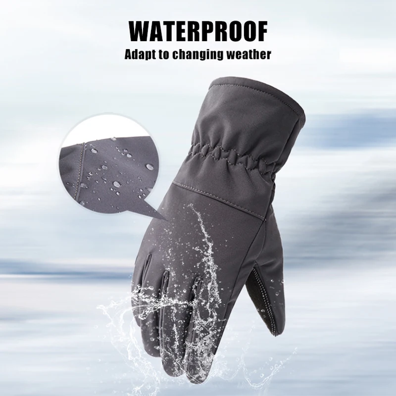 Waterproof Non-Slip Camouflage Hunting Gloves, Touch Screen, Warm, Winter Tactics, Outdoor Sports, Skiing, Camping, Cycling