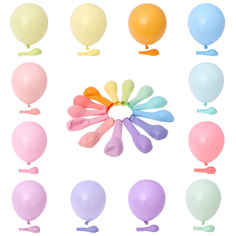 

5 10 12inch100pcs Macaron Colour Latex Helium Balloons Baby Blue Pink Birthday Event Party Wedding Mint Green Decor Baby Shower