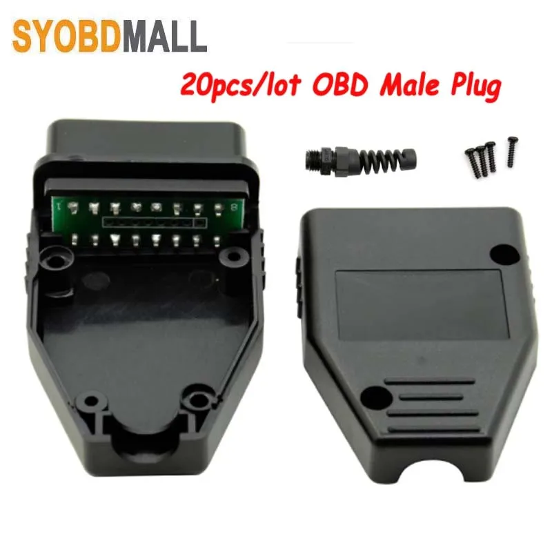 16ピン車診断コネクタ20個pcb-obbobd2j1962mソケットアダプター付き